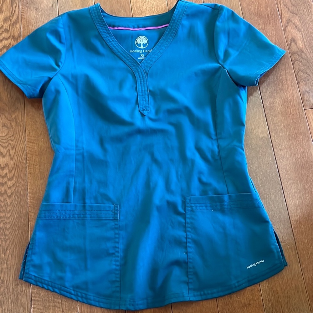 Healing hands scrub top